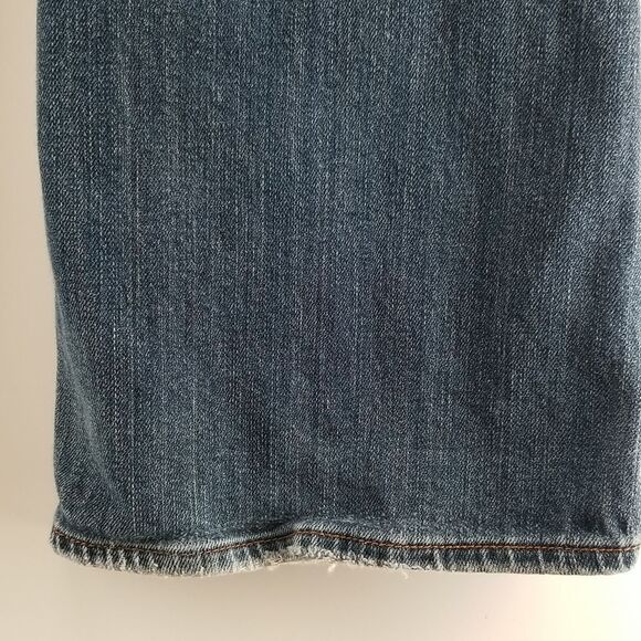 Lucky Brand Jeans Womens Size 10 Blue Front Zip Button Closure 5 Pocket Boot Cut - Picture 8 of 11